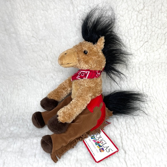 Douglas Cuddle Toy 1 Poke Cowboy Horse - Picture 2 of 8